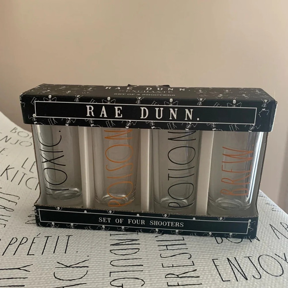 Rae Dunn Set of Four Shot Glasses - Picture 1 of 6